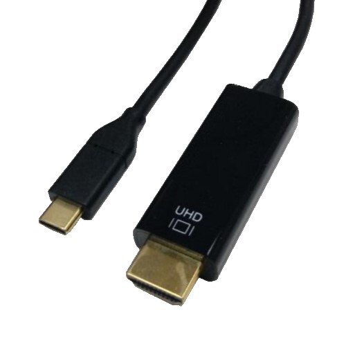 ADAPTER CABLE  10FT ACTIVE USB 3.1 TYPE C TO HDMI VIDEO-AUDIO 4K 60HZ