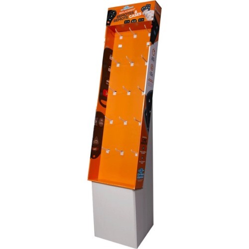 MERCHANDISING WING DISPLAY WITH STAND THAT INCLUDES UNIVERSAL CAR REMOTES, SIMPLE KEY PROGRAM