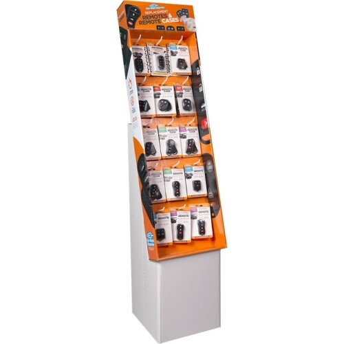MERCHANDISING WING DISPLAY WITH STAND THAT INCLUDES UNIVERSAL CAR REMOTES, SIMPLE KEY PROGRAM