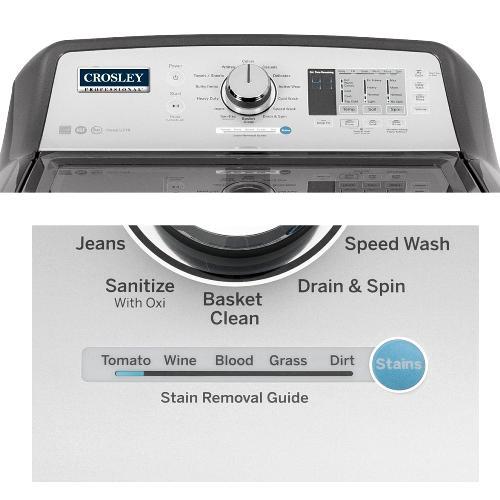 WASHER 4.5 CF DIAMOND GRAY TOP LOAD ESTAR 14 CYCLES/6 TEMPERATURES PROFESSIONAL SMART CAPABLE