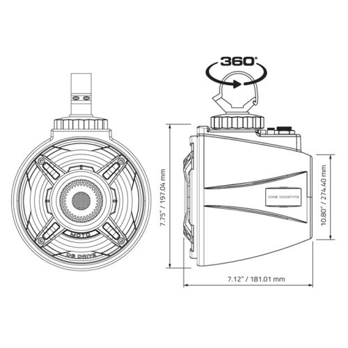 SPEAKER 6.5" WDXMOTO-CD MINI TOWER SPEAKERS (PAIR)