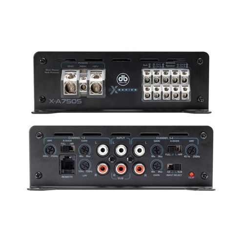 AMPLIFIER 4 X 75W + 1 X 350W @ 2OHMS: 5 CHANNEL AMPLIFIER