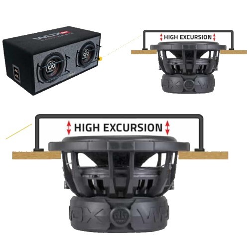 SUBWOOFER GRILLS DUAL BAR, HIGH EXCURSION 12" WOOFER GRILL