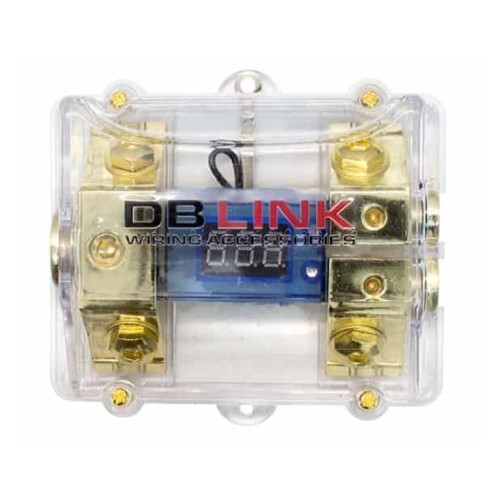 DIGITAL FUSE HOLDER 1 X 0/4 GA IN  2 X 4/8 GA OUT DOUBLE MINI DIGITAL FUSE BLOCK  (C17)