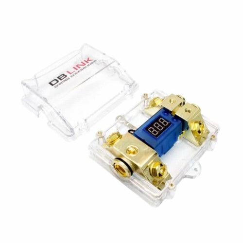 DIGITAL FUSE HOLDER 1 X 0/4 GA IN  2 X 4/8 GA OUT DOUBLE MINI DIGITAL FUSE BLOCK  (C17)