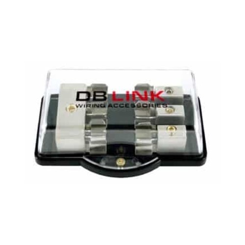 DIGITAL FUSE HOLDER 4 G18 (3) 8 GA. OUT -3 NICKEL FUSE BLOCK