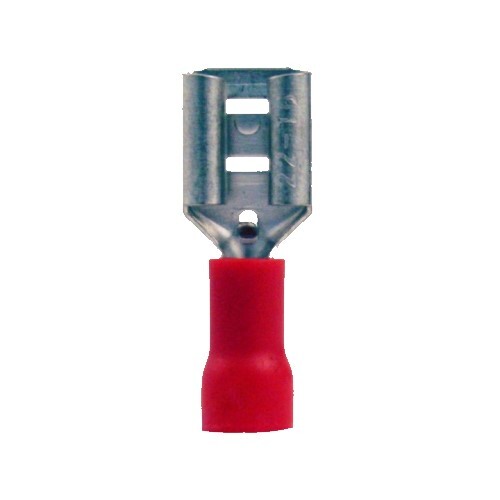 BUTT CONNECTORS 22-16 GA RED PRE INSULATED FEMALE CONNECTOR PVC  (B12)