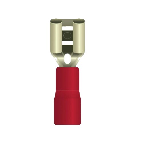 BUTT CONNECTORS 22-16 GA RED PRE INSULATED FEMALE CONNECTOR PVC  (B12)