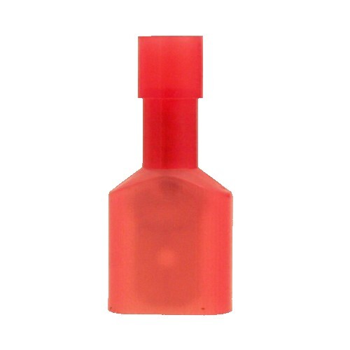 BUTT CONNECTORS 22-16 GA RED PRE INSULATED MALE CONNECTOR NYLON  (B12)
