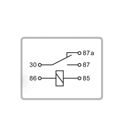 RELAY 5 PIN 12-VOLT RELAY 30/40 AMP PACKED 50/BOX