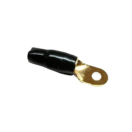 BUTT CONNECTORS 0 GA. 5/16" BLACK GOLD RING TERMINAL, 20 PCS  (K10)