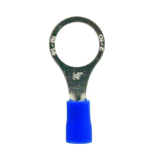 RING TERMINALS BLUE 3/8" 16-14G TERMINAL