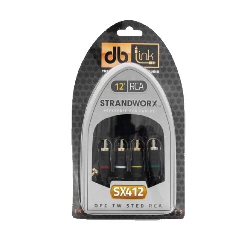 STRANDWORX SX SERIES 4 CHANNEL COPPER RCA 12' 4 CHANNEL STRANDWORX RCA  (E14)