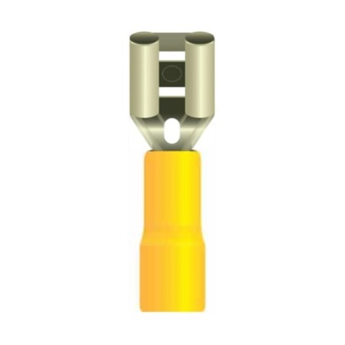 BUTT CONNECTORS 12-10 GA YELLOW PRE INSULATED FEMALE CONNECTOR PVC  (B12)