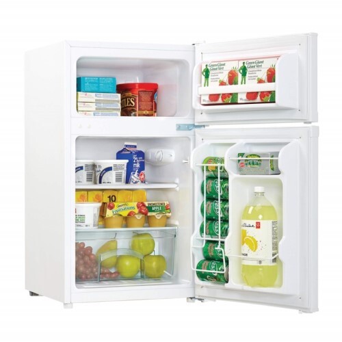 REFRIGERATOR 3.1 CF WHITE COMPACT TOP MOUNT MANUAL DEFROST LIGHT SMOOTH BACK REV DOOR