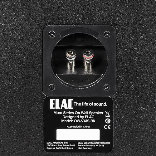 SPEAKER 4" ALUMINUM ON-WALL WITH 1" SOFT-DOME TWEETER IN BLACK