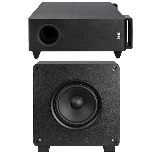 SUBWOOFER 8" 250 WATT SLIM WITH WIRELESS AND FLEXIBLE MOUNTING IN BLACK