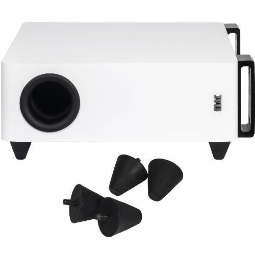 SUBWOOFER 8" 250 WATT SLIM WITH WIRELESS AND FLEXIBLE MOUNTING IN WHITE