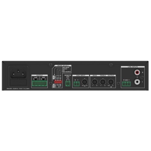 AMPLIFIER 120W 70V/4 AND 8 OHM WITH RACK HARDWARE