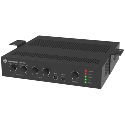 MIXER AMPLIFIER 30W 4 INPUT 70V/4 AND 8 OHM W/DUCKING