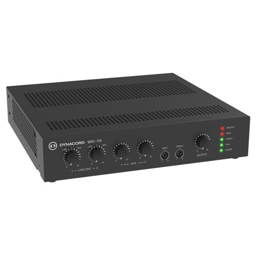 MIXER AMPLIFIER 60W 4 INPUT 70V/4 AND 8 OHM W/DUCKING