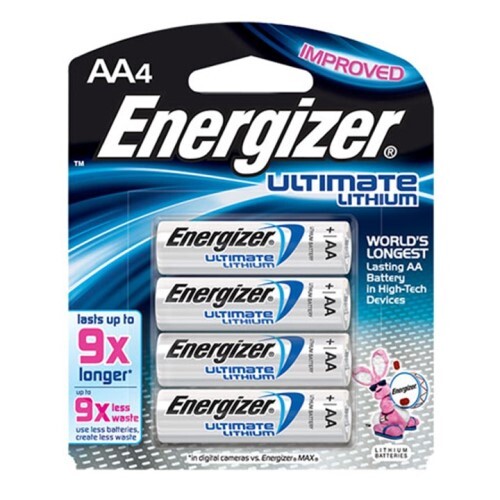 BATTERY AA ULT LITHIUM 4 PK
