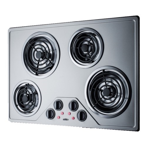 COOKTOP  30" ELECT 4 COIL ELEMENTS 230V    STAINLESS STEEL