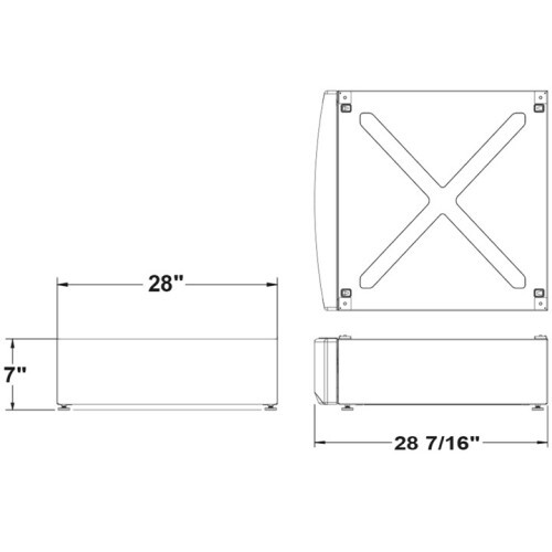 RISER FOR WASHER & DRYER  GFW550SSNWW  GFD55ESSNWW