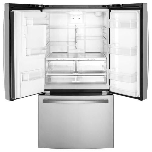 REFRIGERATOR  20.6 CU FT  FRENCH DOOR CD  FINGER PRINT RESISTANT STANLESS STEEL