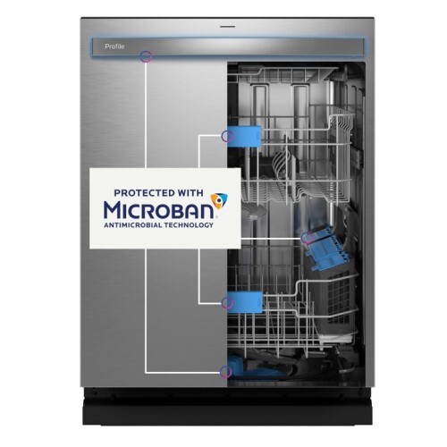 DISHWASHER STAINLESS STEEL 3RD RACK ULTRA FRESH INTERIOR STAINLESS STEEL DRY BOOST SANITZE