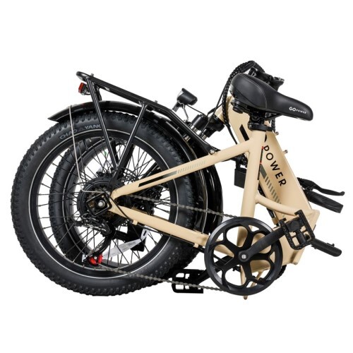 EBIKE FOLDABLE 20MPH 45M RANGE -SAND