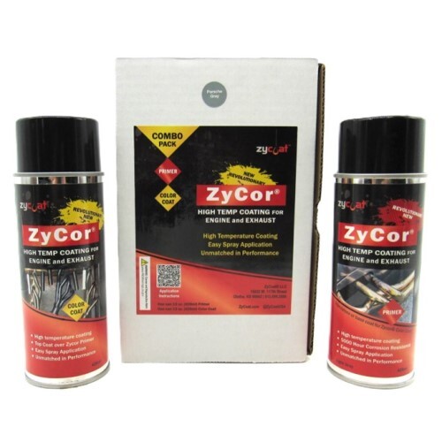 COMBO KIT ZYCOR - 1 CAN "PORSCHE GRAY" & 1 CAN PRIMER  - 13 OZ AEROSOL SPRAY