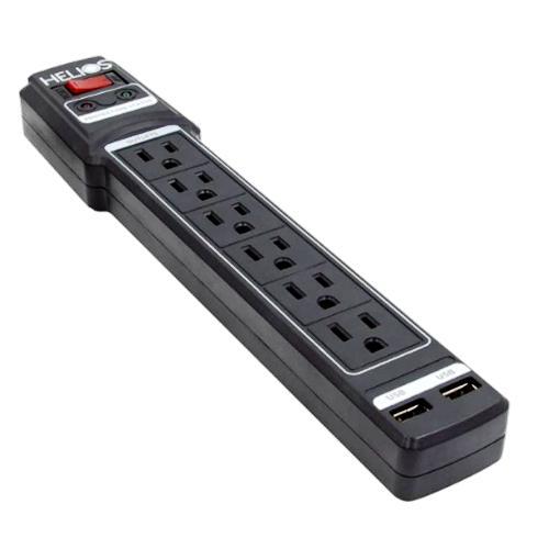 PROTECTOR SURGE 6' OUTLET W/USB