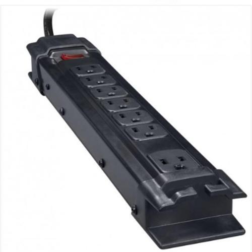 PROTECTOR SURGE 6' W/7 OUTLET STRIP METAL CASE
