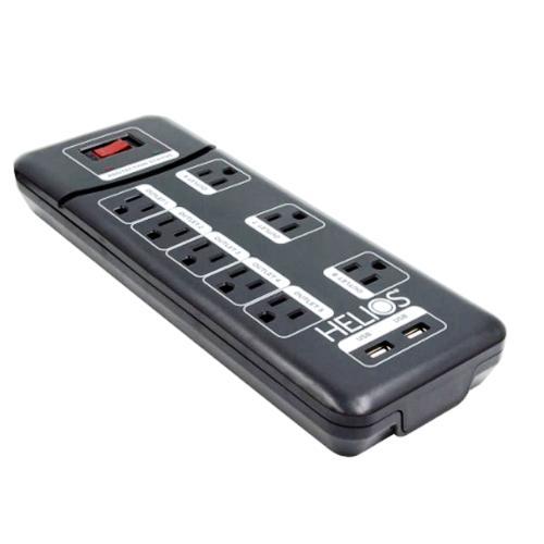 PROTECTOR SURGE 6' STRIP W/2 USB PORTS 8 OUTLETS