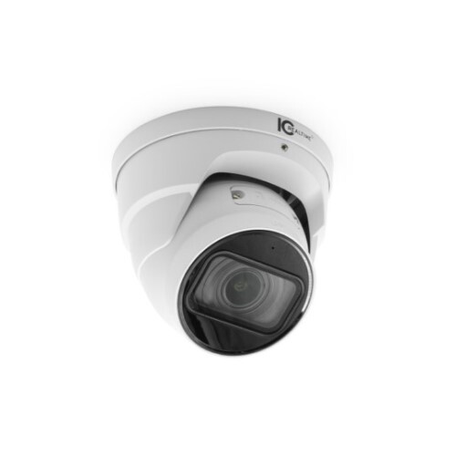 CAMERA 8MP IP INDOOR/OUTDOOR SMALL SIZE VANDAL EYEBALL DOME VAIFOCAL 2.7 - 13.5MM LENS 164 FEET IR P