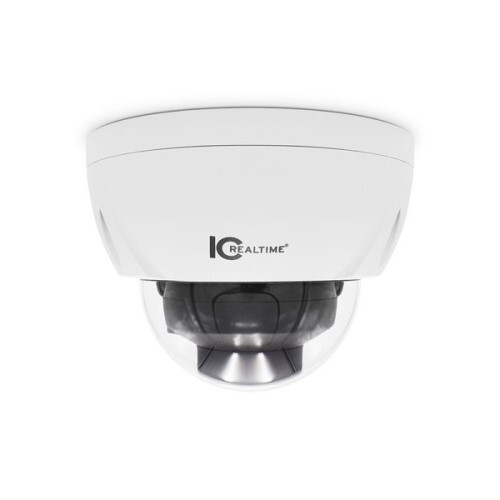 CAMERA 8MP AI IP VANDAL DOME INDOOR/OUTDOOR 2.7-12MM MOTORIZED LENS 164' SMART IR POE CAPABLE WHITE