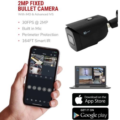 CAMERA BULLET 2MP INDOOR/ OUTDOOR SMALL SIZE BULLET BLACK POE CAPABLE