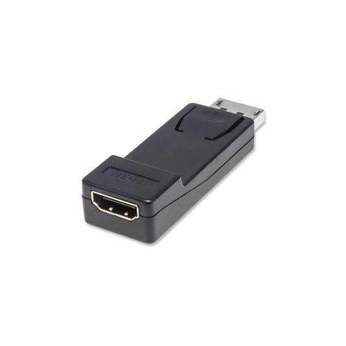 ADAPTER DISPLAYPORT MALE TO HDMI FEMALE DONGLE ADAPTER 1080P60HZ BLACK