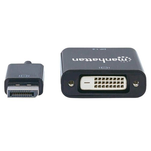 ADAPTER DISPLAYPORT 1.2A MALE TO DVI-D FEMALE ACTIVE 9 IN.BLACK