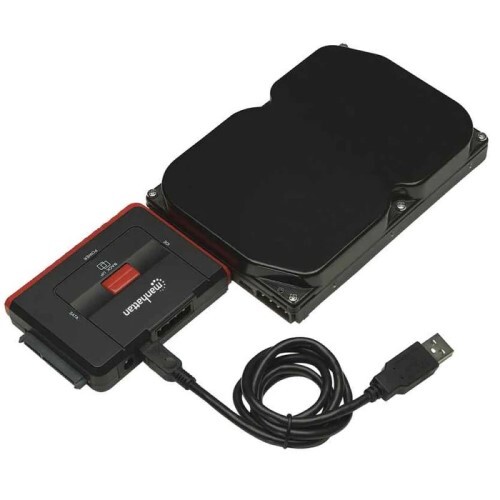 ADAPTER USB TO IDE/SATA DRIVES 3-IN-1 WITH ONE-TOUCH BACKUP