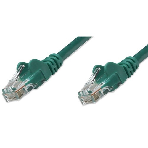 CABLE CAT5E BOOTED GREEN 7FT