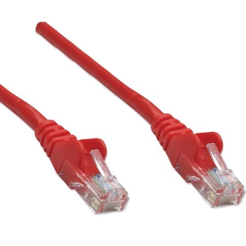 CABLE CAT5E BOOTED RED 7FT