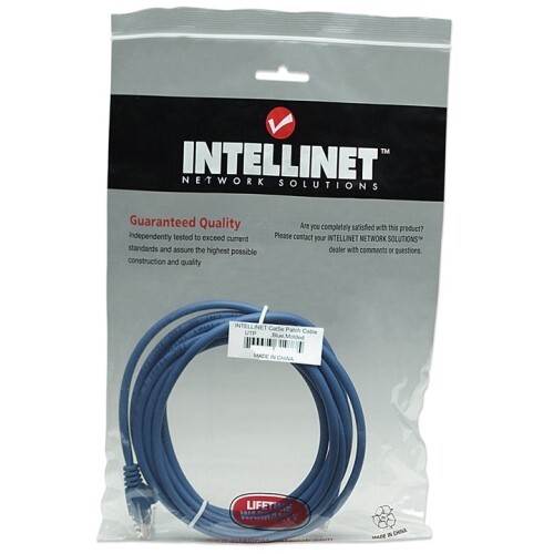 CABLE CAT5E BOOTED BLUE 50FT