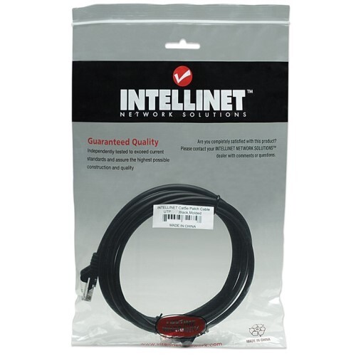 CABLE CAT5E BOOTED BLACK 50FT