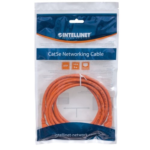 CABLE CAT5E BOOTED ORANGE 10FT