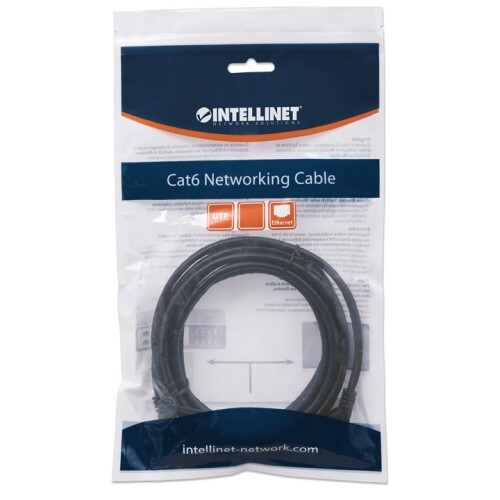 CABLE CAT6 BOOTED BLACK 100FT