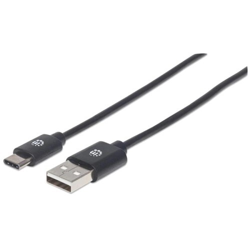 CABLE USB 2.0 TYPE-A MALE TO TYPE-C MALE 480 MBPS 3FT BLACK