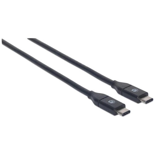 CABLE USB-C MALE TO USB-C MALE 3 FT SUPERSPEED+ 10 GBPS, 60 W / 3 A BLACK