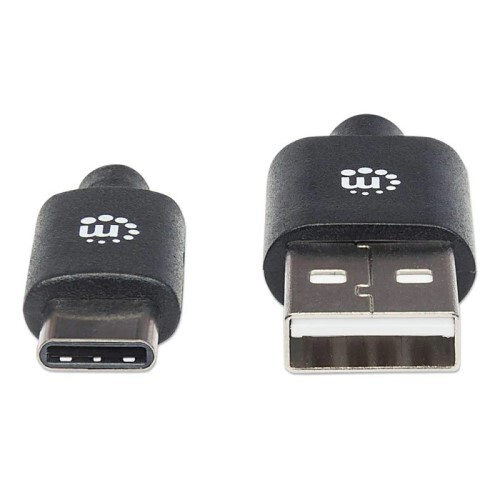 CABLE USB 2.0 TYPE-A MALE TO TYPE-C MALE 6 FT BLACK